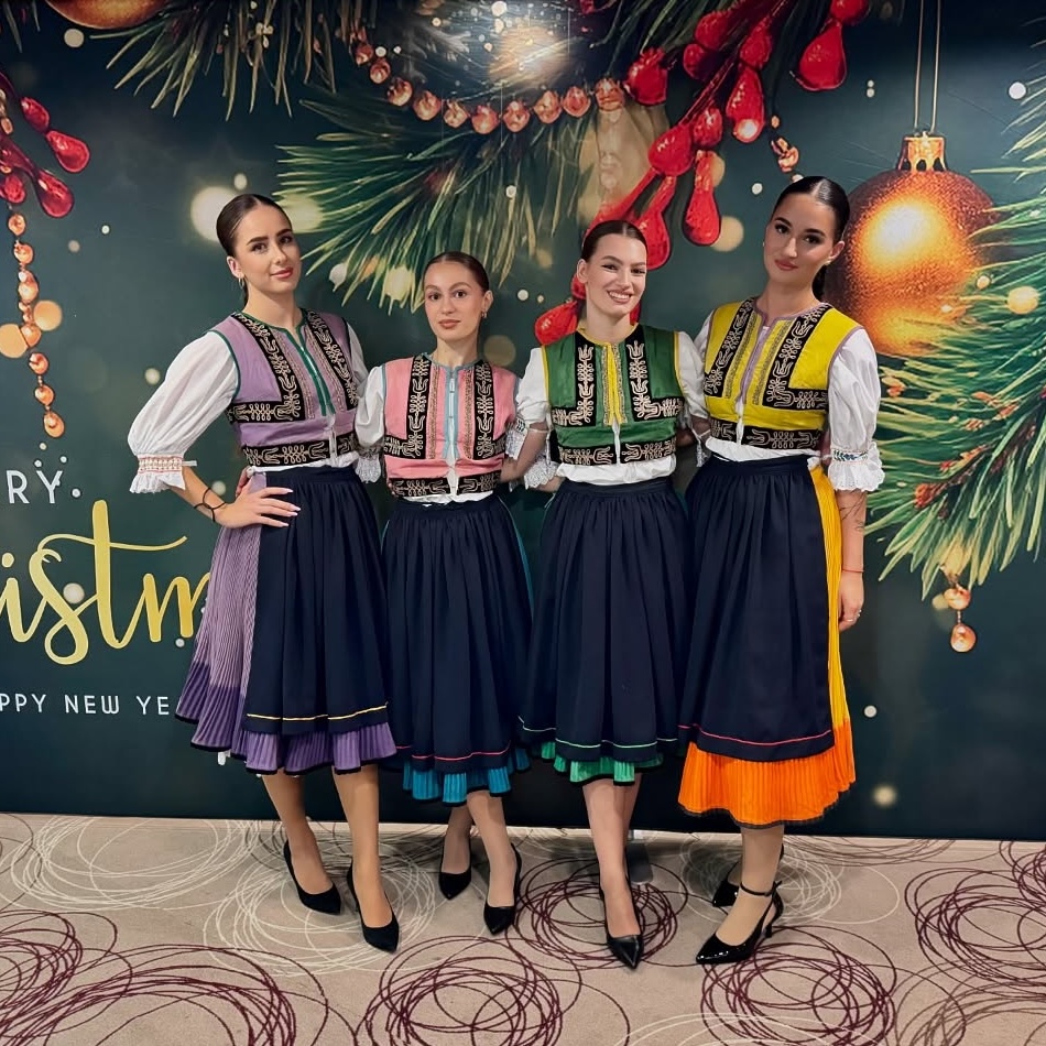 Folk-themed corporate party